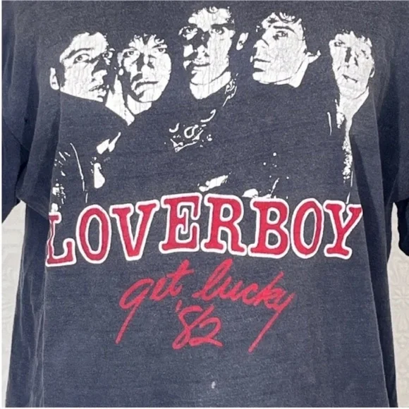 Vintage 1984 Lover Boy Concert T-Shirt - Picture 2 of 4